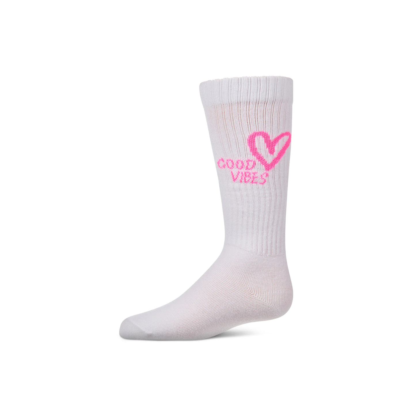 Memoi Good Vibes Heart Knee High - MKF-7228
