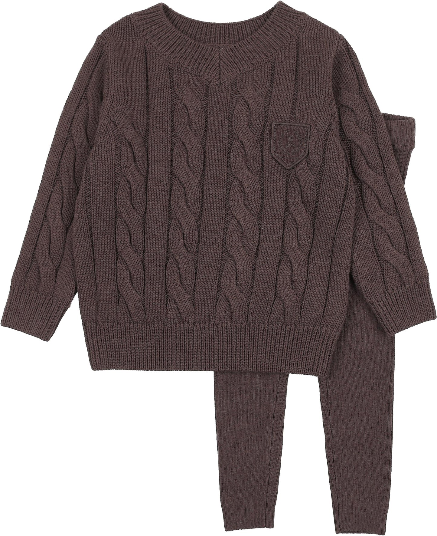 Analogie Chunky Cable Knit Toddler Set - AF26TS108