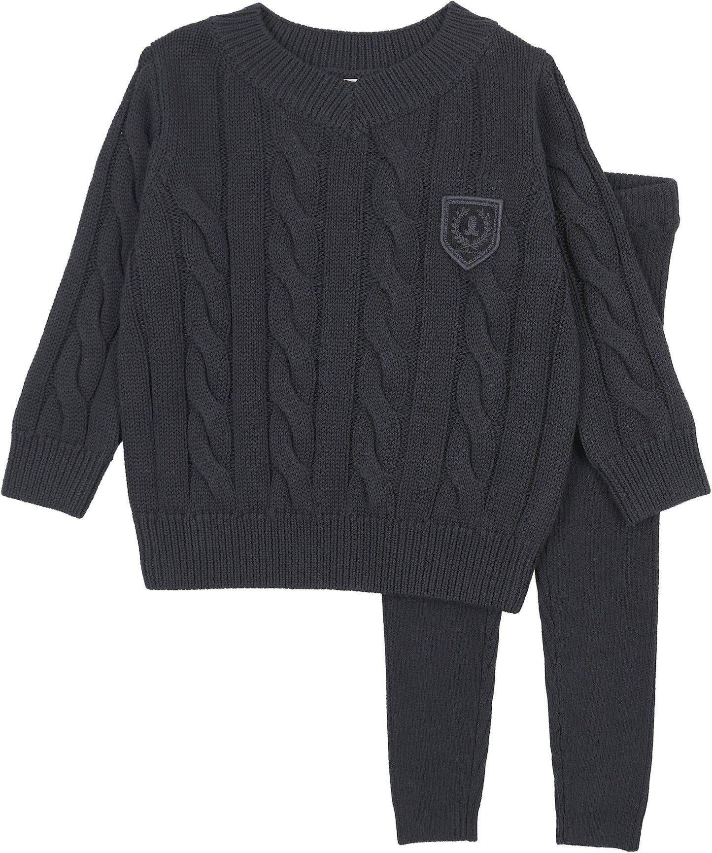 Analogie Chunky Cable Knit Toddler Set - AF26TS108