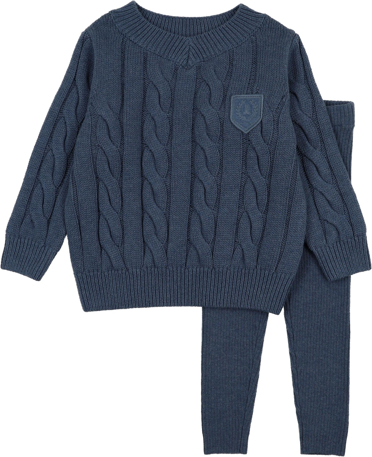 Analogie Chunky Cable Knit Toddler Set - AF26TS108