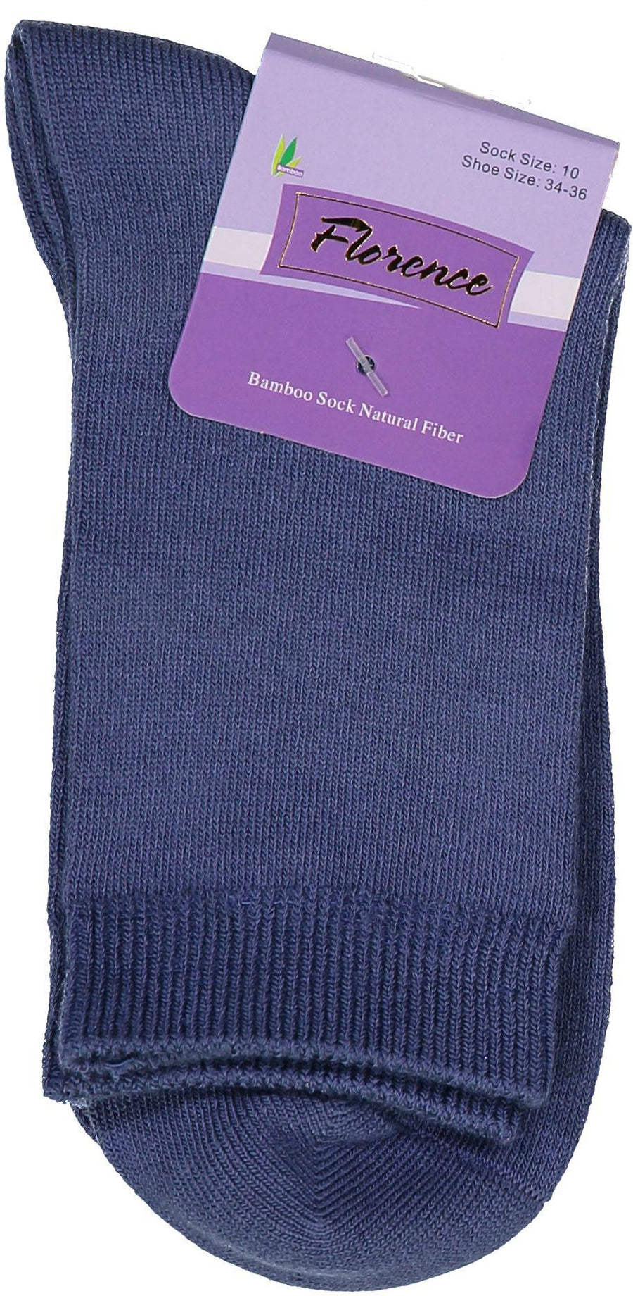 Florence Bamboo Quarter Crew Sock Riverside - 179