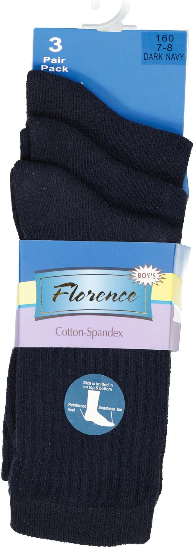 Florence Cotton Blend Ribbed 3Pk - 160