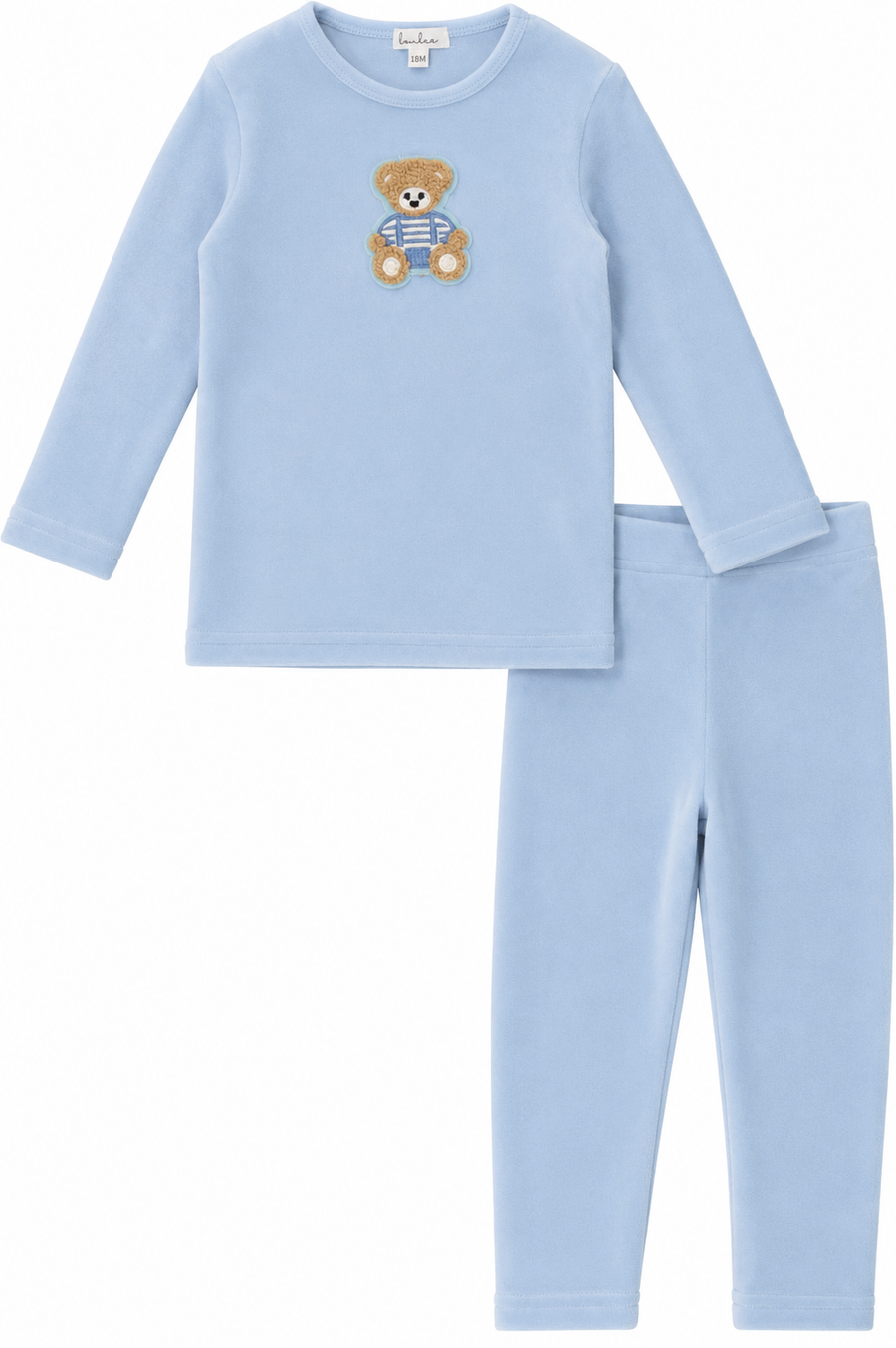 Bonjoy Sherpa Teddy Velour Pajamas - BWLV26007P