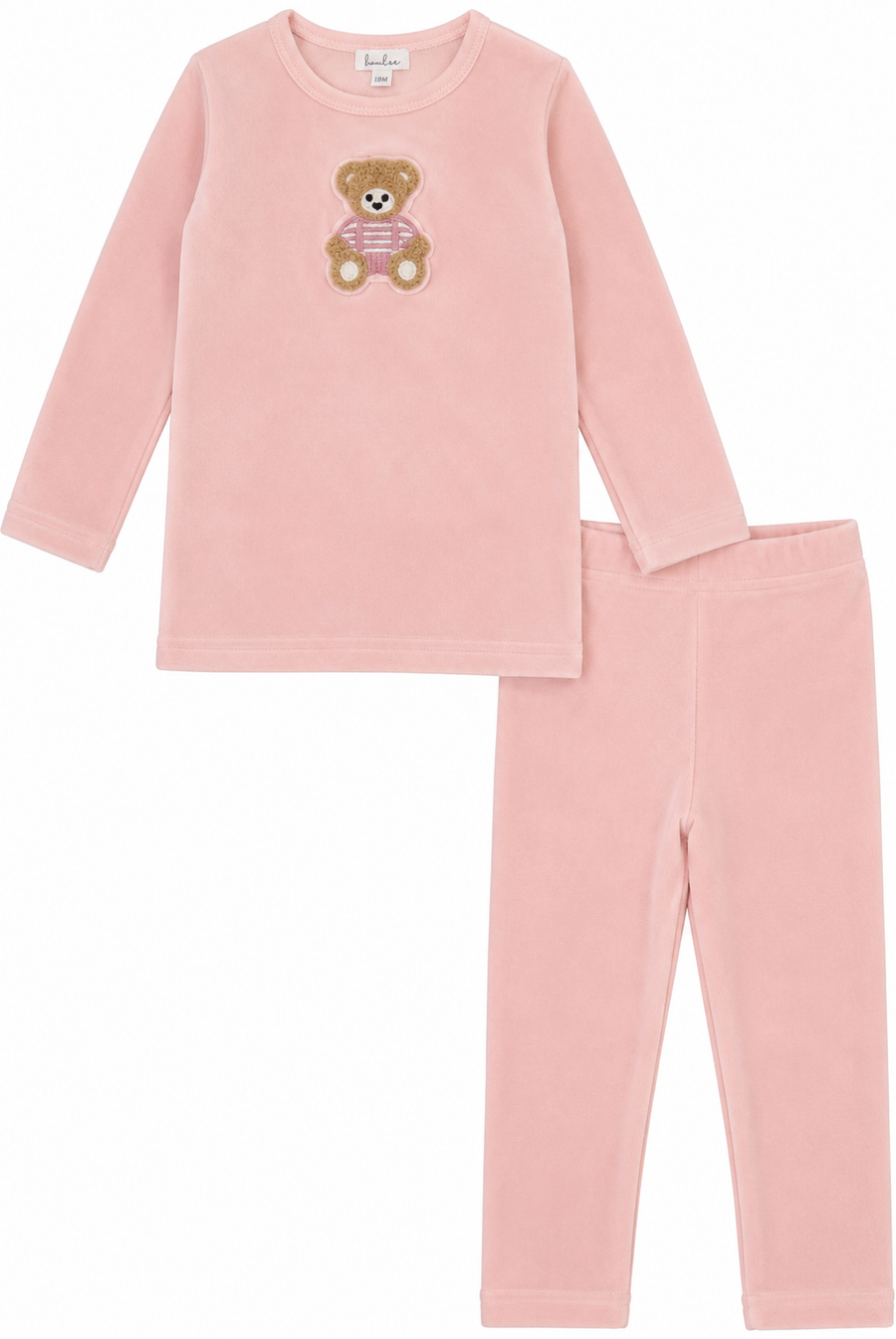Bonjoy Sherpa Teddy Velour Pajamas - BWLV26007P