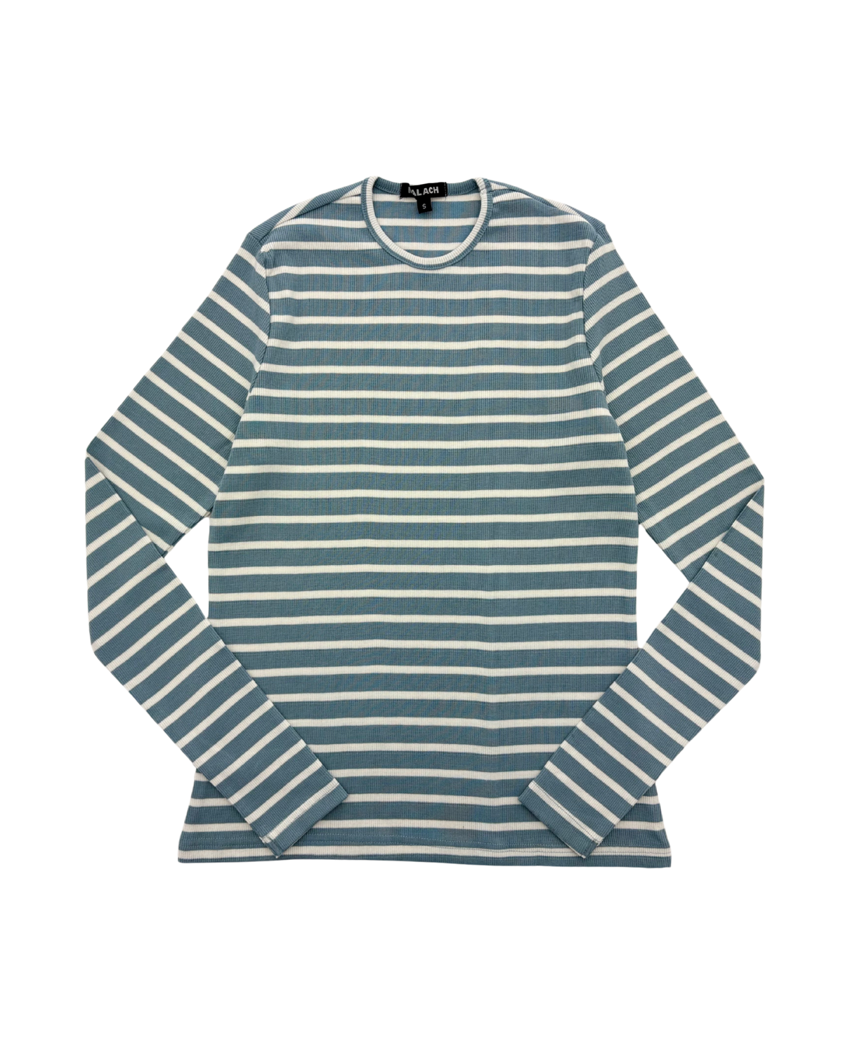 Malach Ribbed Striped Crew Neck Tee - Mt401