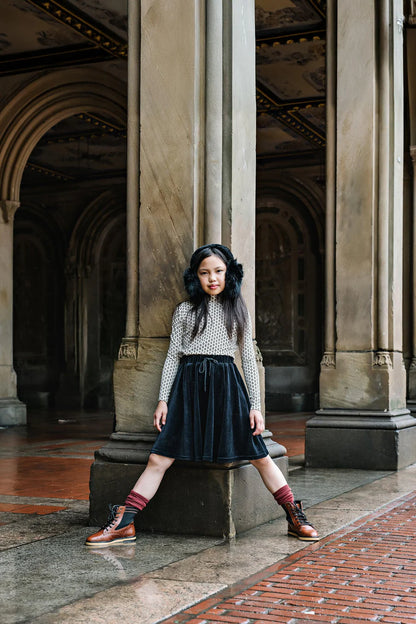 Lil Legs Velour Circle Skirt - VCSK