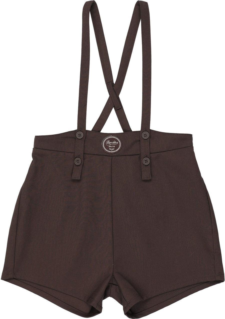 Analogie Plaid Edition Boys Overall Shorts - AF26R600B