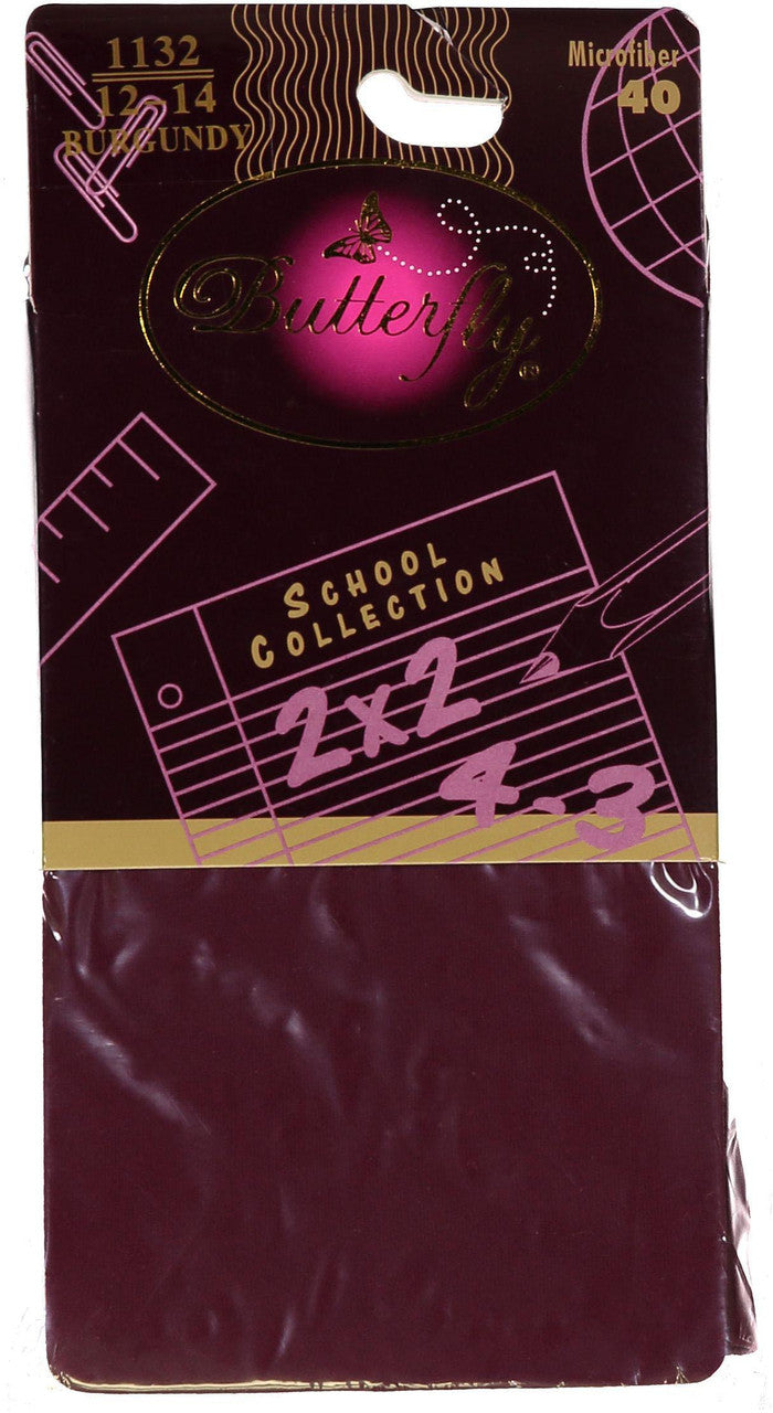 Butterfly Microfiber Opaque 40 Den Burgandy - 1132