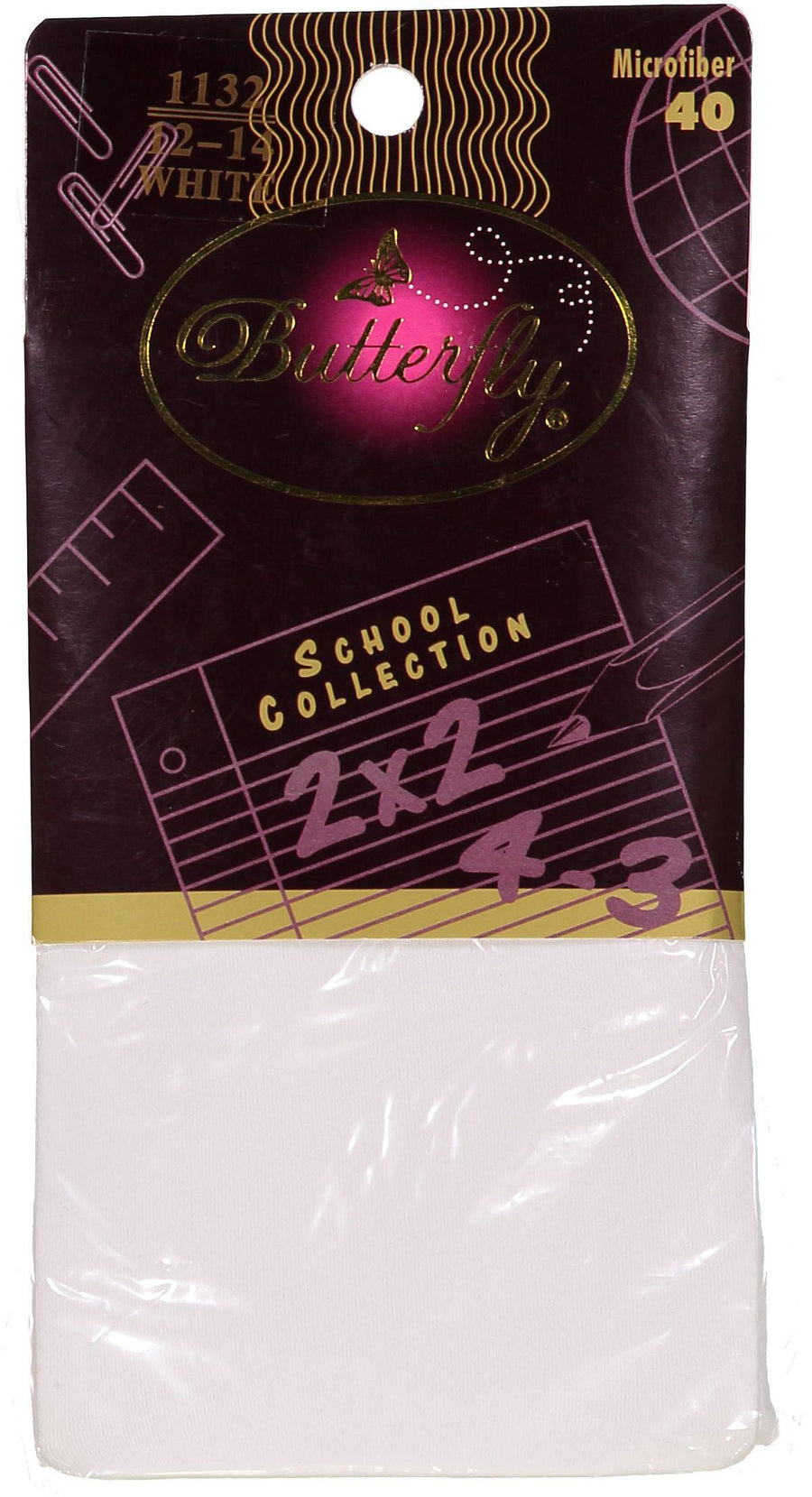 Butterfly Microfiber Opaque 40 Den White - 1132