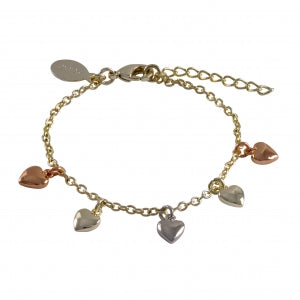 Delino Gold Plated Brass - Flat Heart - 6B392-B