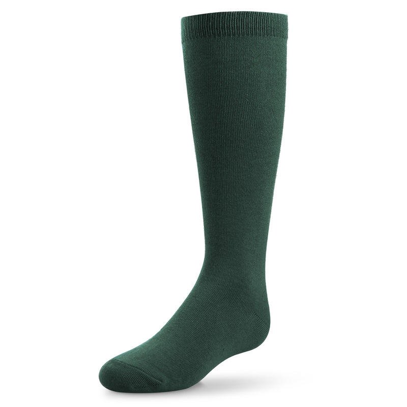 Zubii Flat Cotton Knee High 10 Hunter Green - 705