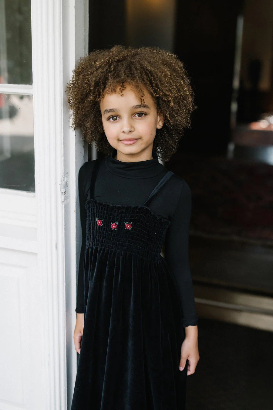 Lil Legs Velour Smocked Maxi - LVSMM