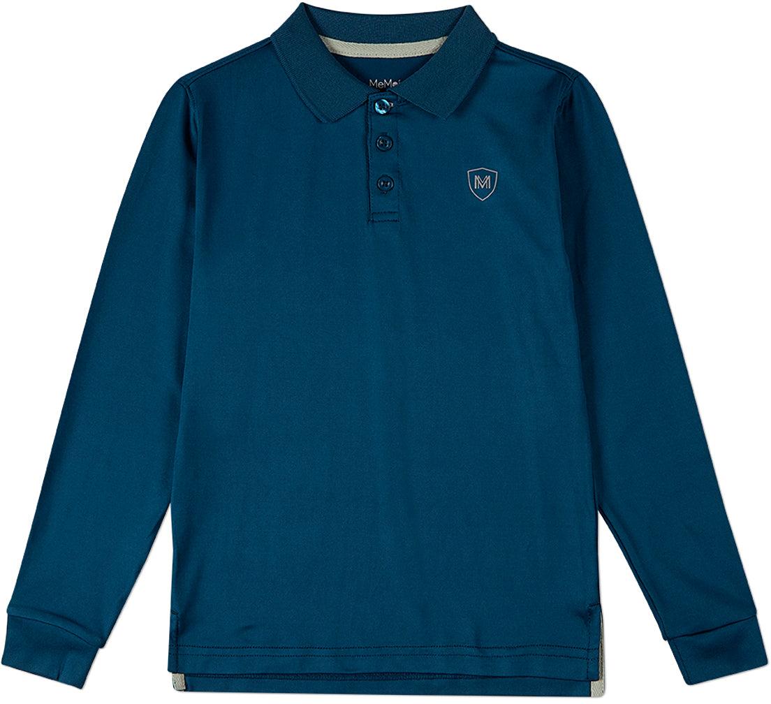 Memoi Boys Long Sleeve Polo Shirt - Mbp-001
