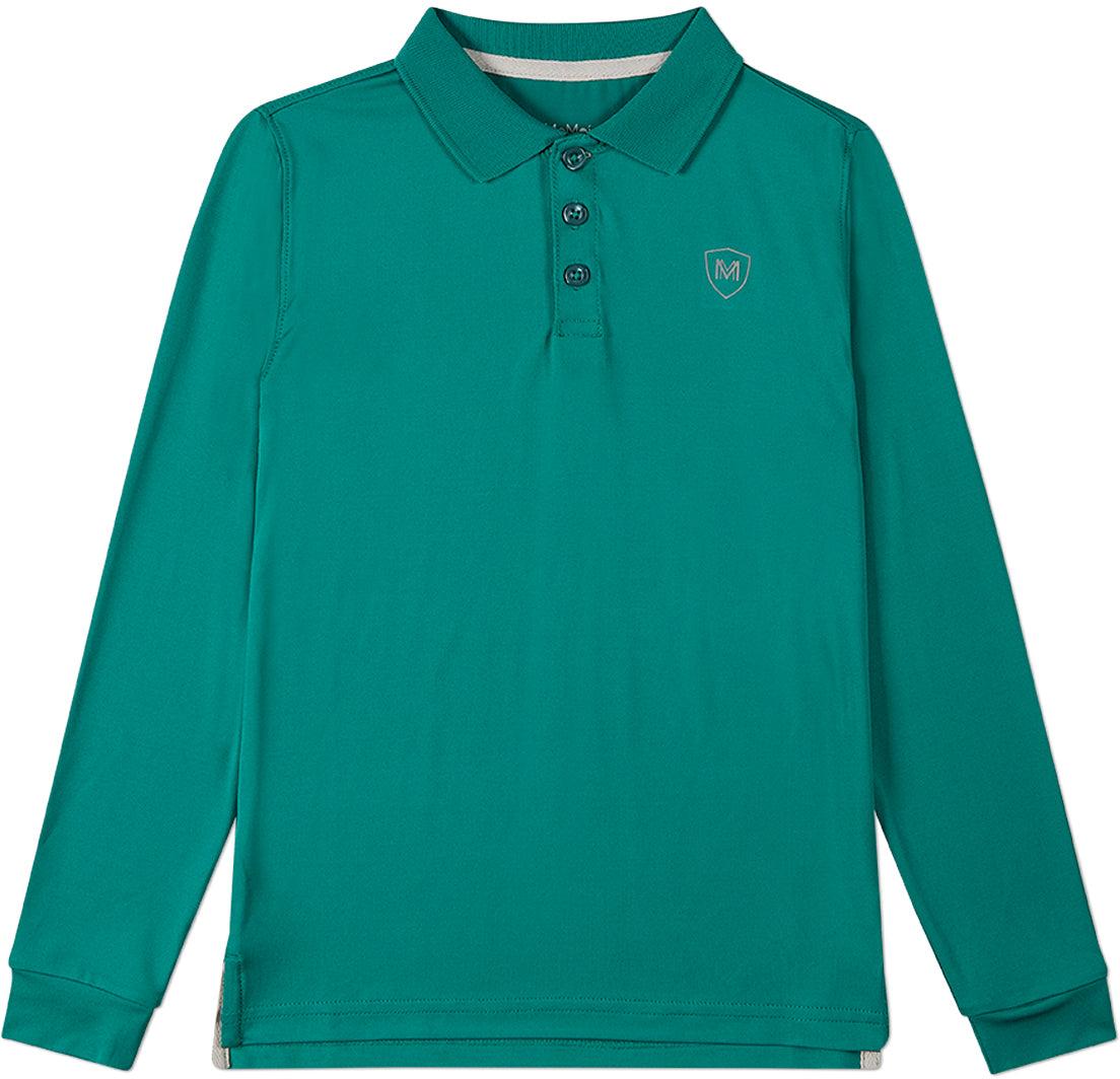 Memoi Boys Long Sleeve Polo Shirt - Mbp-001