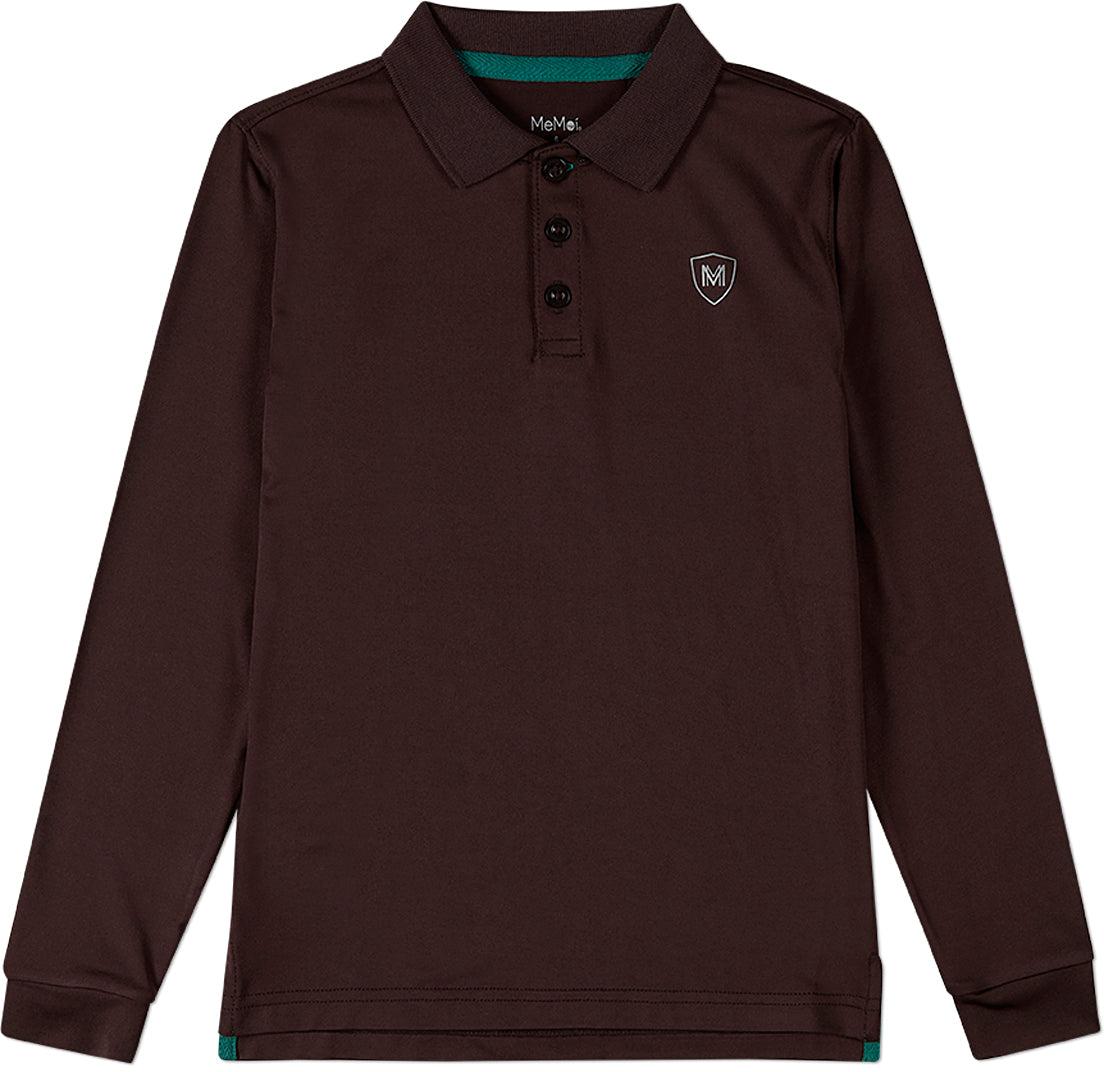 Memoi Boys Long Sleeve Polo Shirt - Mbp-001