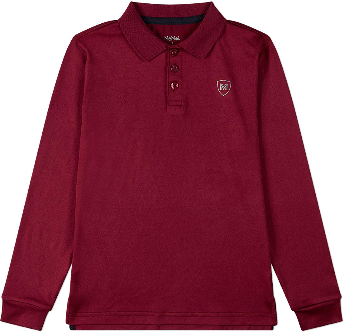 Memoi Boys Long Sleeve Polo Shirt - Mbp-001