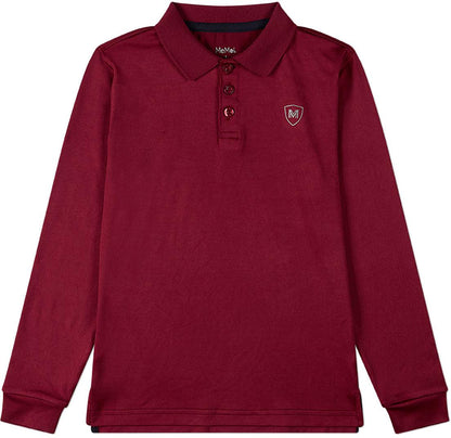 Memoi Boys Long Sleeve Polo Shirt - Mbp-001
