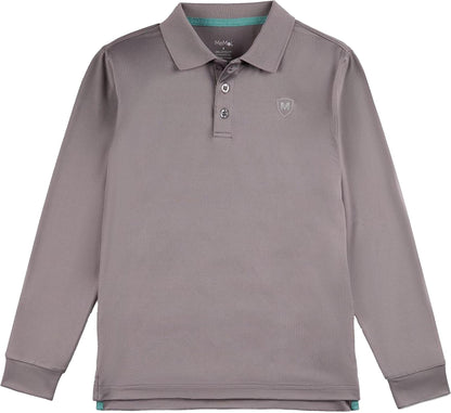 Memoi Boys Long Sleeve Polo Shirt - Mbp-001