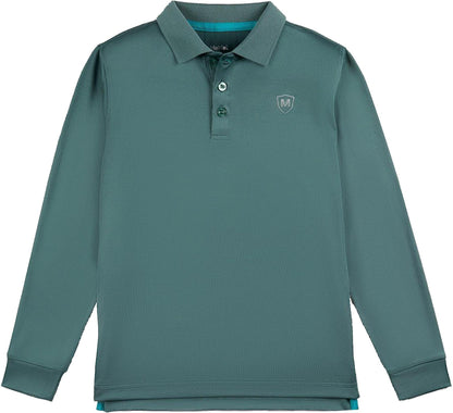 Memoi Boys Long Sleeve Polo Shirt - Mbp-001