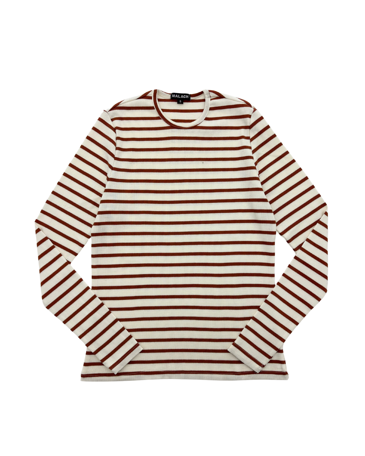 Malach Ribbed Striped Crew Neck Tee - Mt401