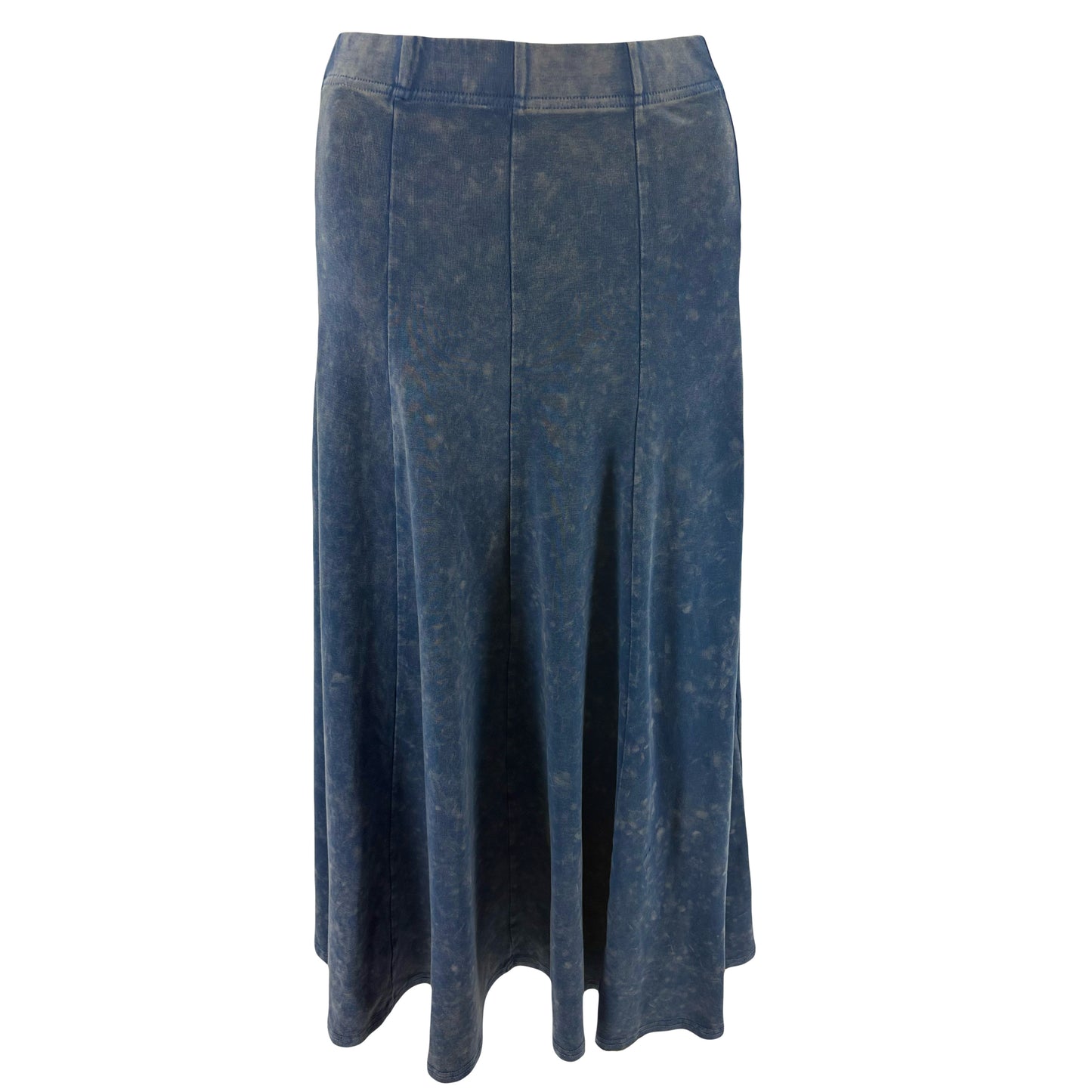 Sage Ladies Stonewash Panel Midi Skirt - Bv-2602m