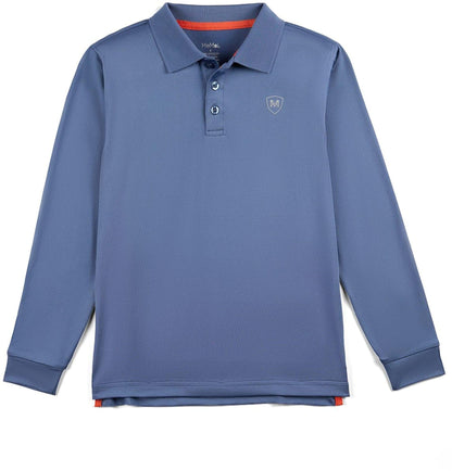 Memoi Boys Long Sleeve Polo Shirt - Mbp-001