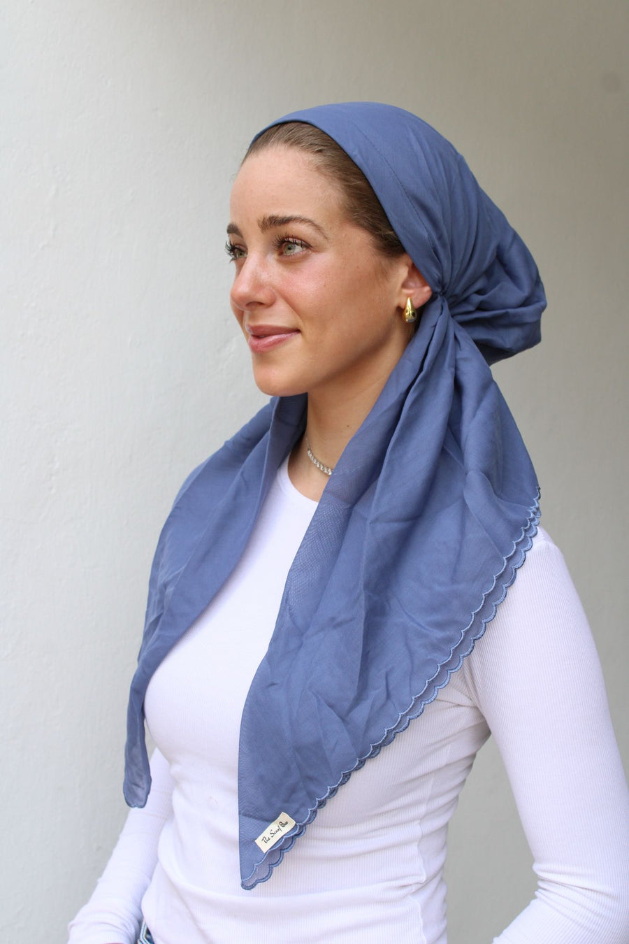 The Scarf Bar Classic Pretied Scalloped - CPS-TSB
