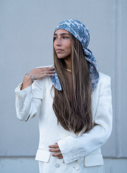 The Scarf Bar Toile Square Headscarf - FGT-TSB