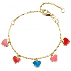 Delino Gold Plated Sterling Silver - Heart - 9B573-SS-GD
