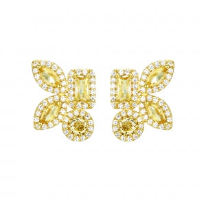 Delino Gold Plated Sterling Silver Assorted Shape Post Earrings - 9EP650-SS-GD