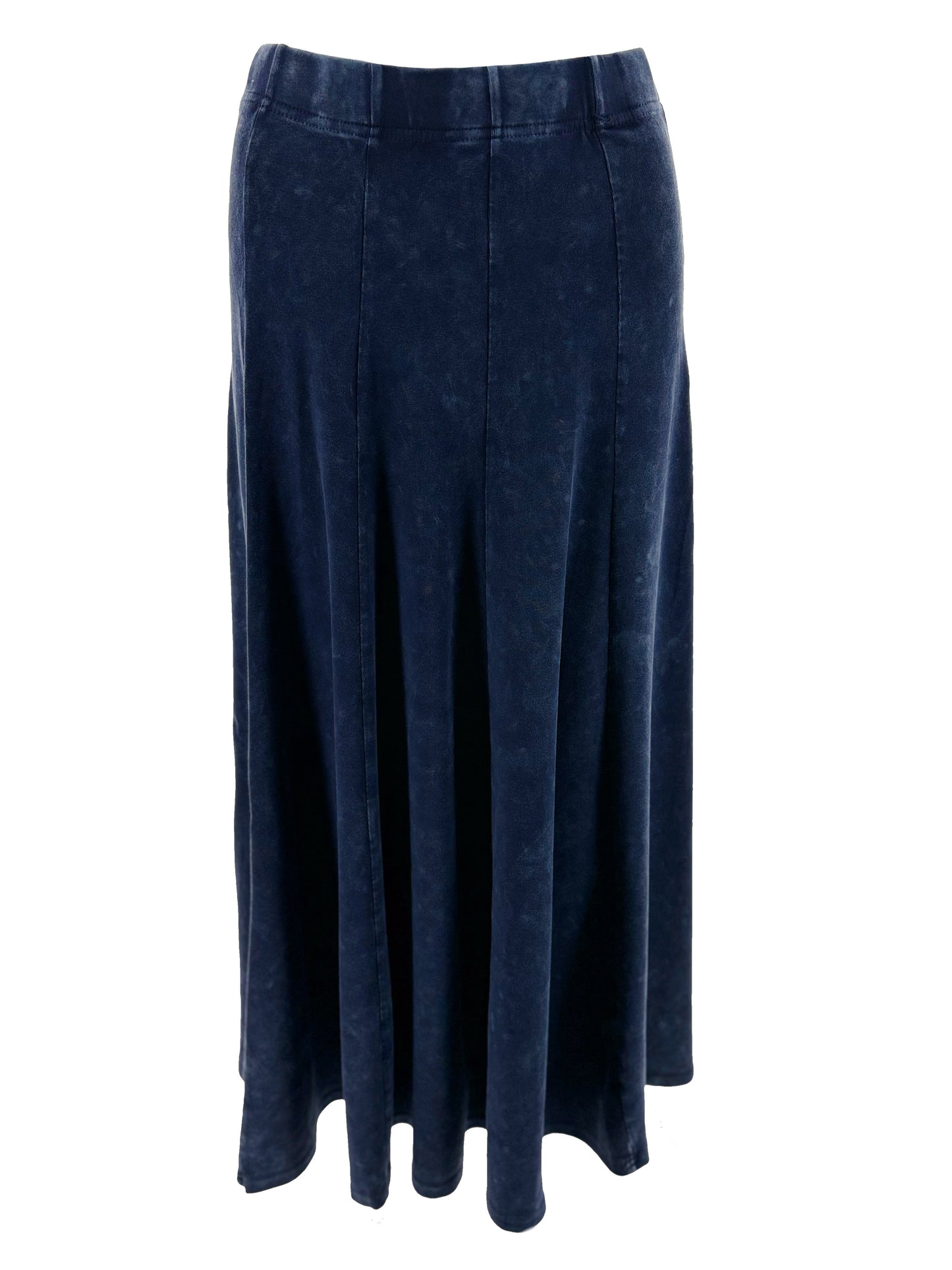 Sage Ladies Stonewash Panel Midi Skirt - Bv-2602m