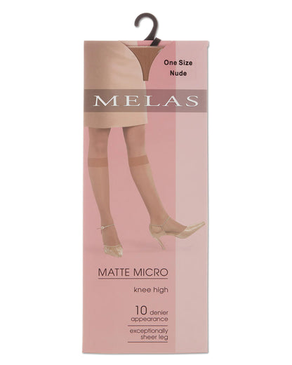 Women's Matte Micro Sheer Knee High Trouser Socks