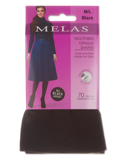 Melas Womens Multi Fiber Body Smoother Shaper Top Tights - At-716
