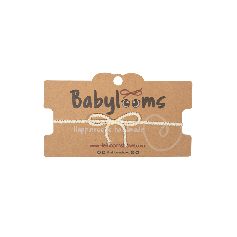 Heirlooms Baby Bands - Ric Rac Bow - B1722