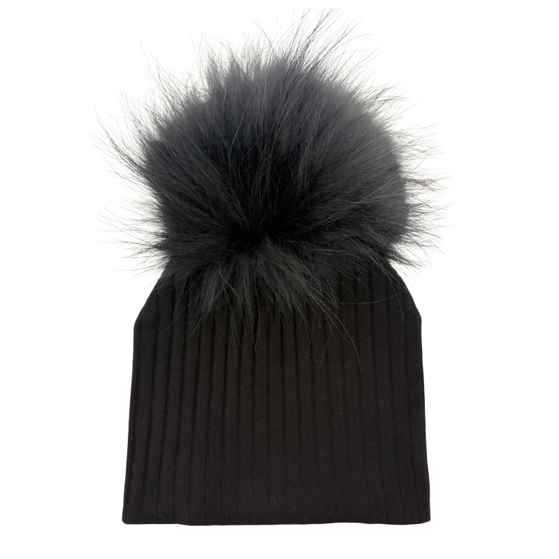 Mini Pops Cotton Wide Rib W/Pompom - Br3301s