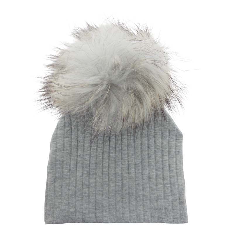 Mini Pops Cotton Wide Rib W/Pompom - Br3301s