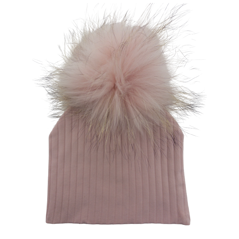 Mini Pops Cotton Wide Rib W/Pompom - Br3301s