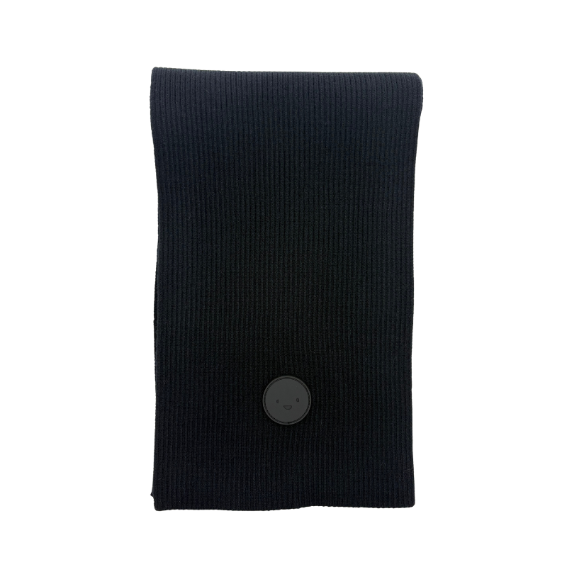 Mini Pops Rib Scarf W Patch Logo - Brs105
