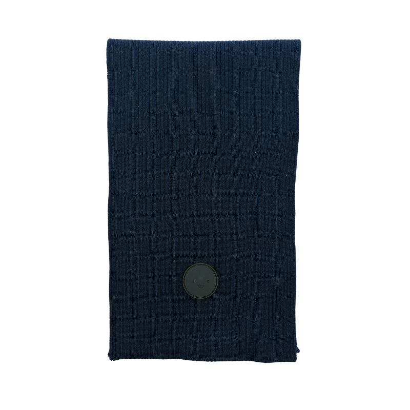 Mini Pops Rib Scarf W Patch Logo - Brs105