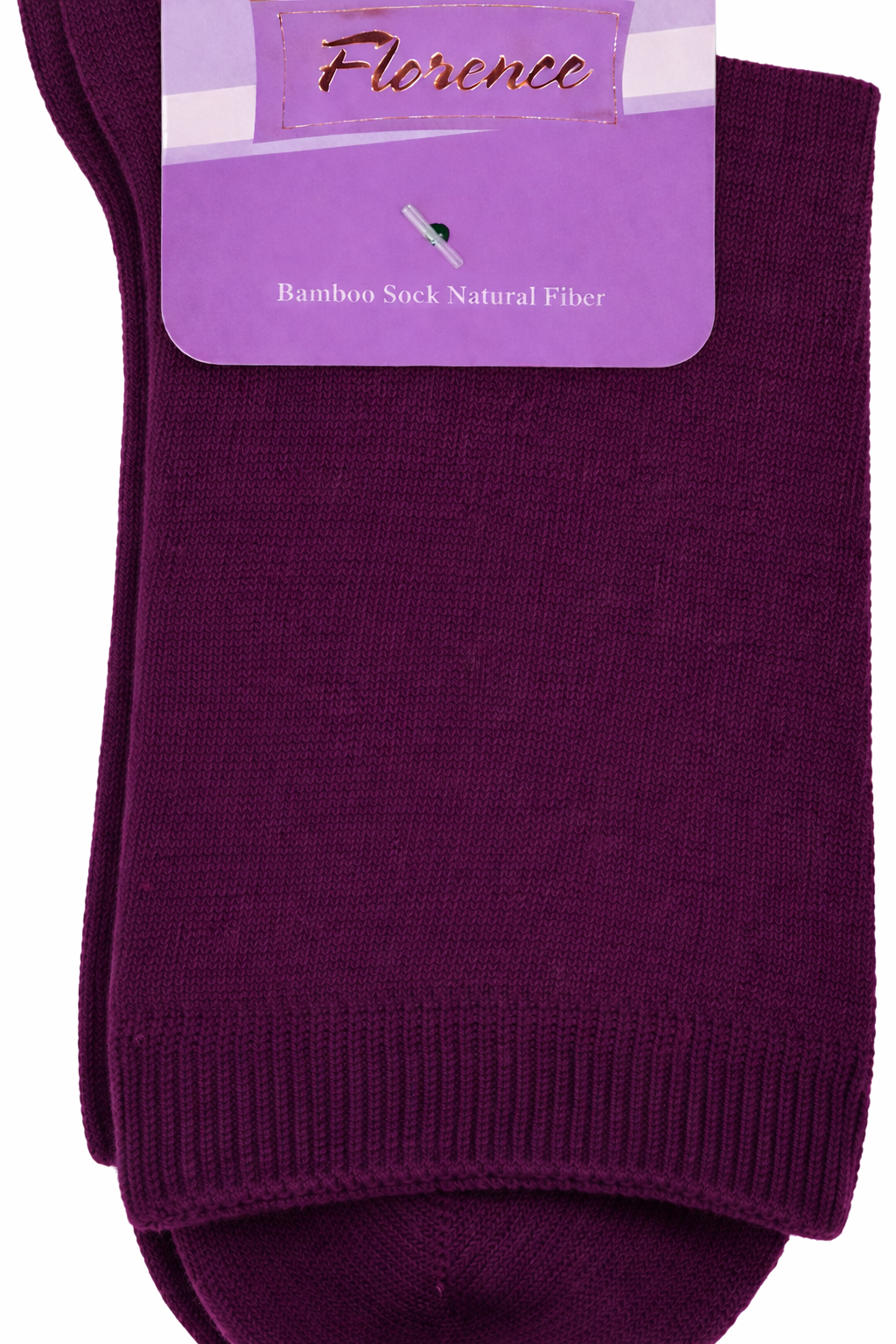 Florence Bamboo Quarter Crew Sock Plum - 179
