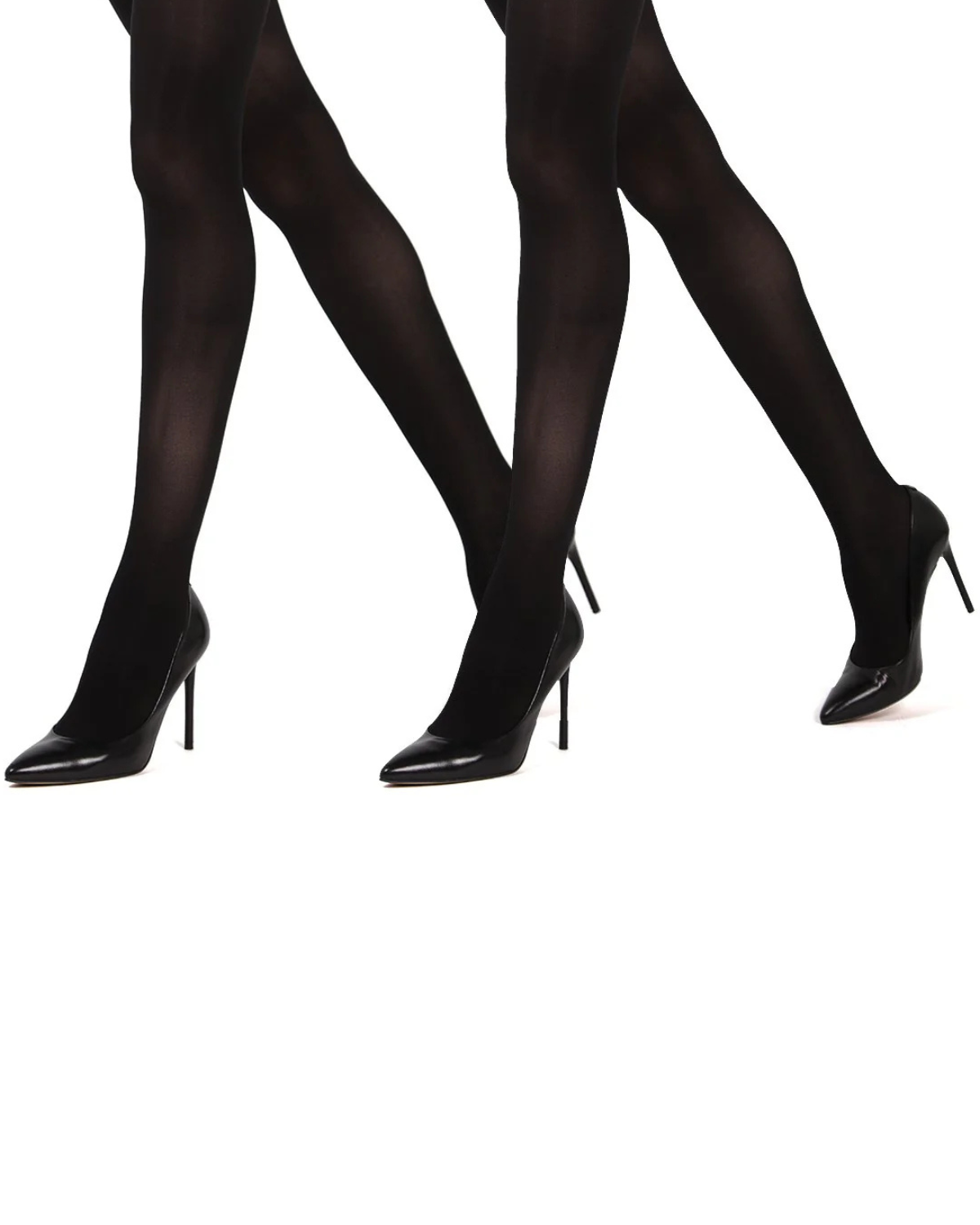 Memoi Control Top Solid Microfiber Tights 2 Pack - Mjb-100