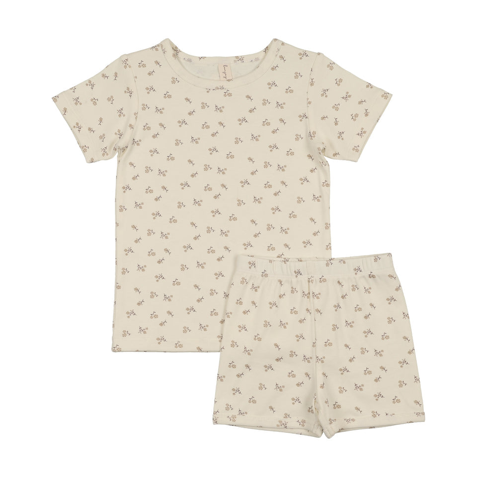 Bonjoy Sweet Floral Short Sleeve Lounge Set - BLSS26078SS
