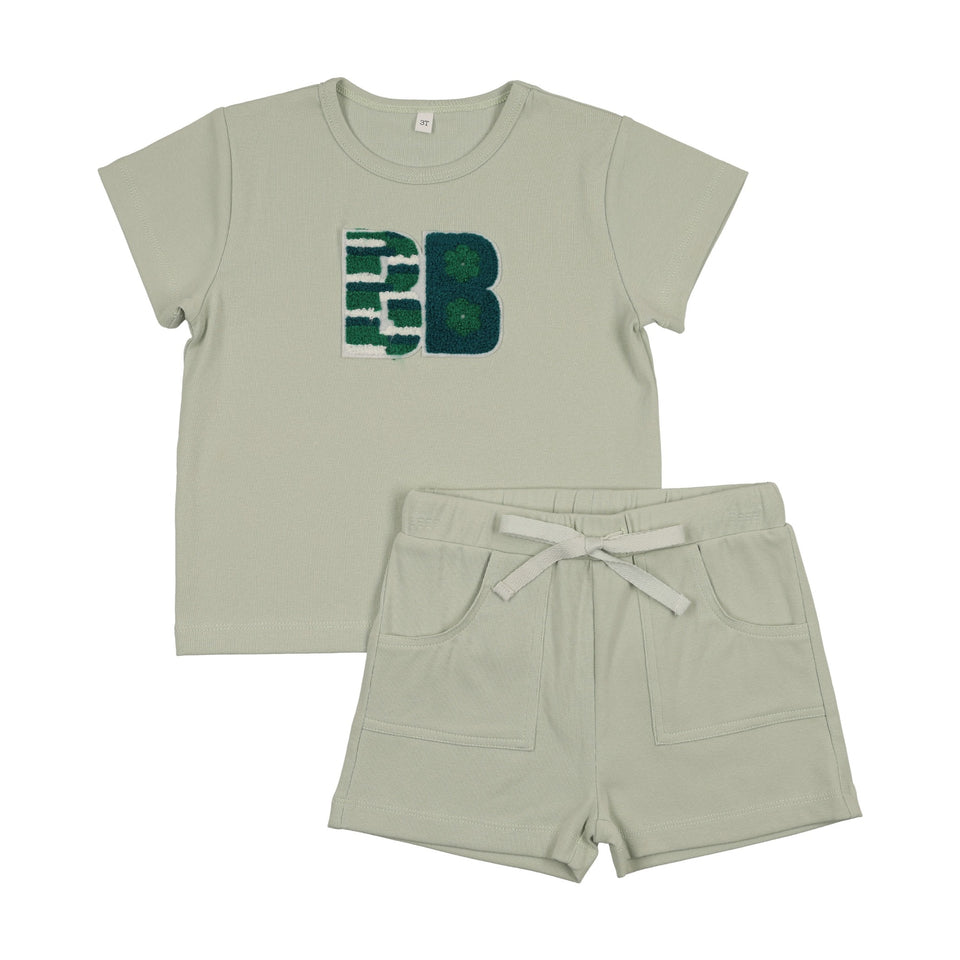 Bonjoy Sherpa Patch Shorts Set - BTSS26003SS