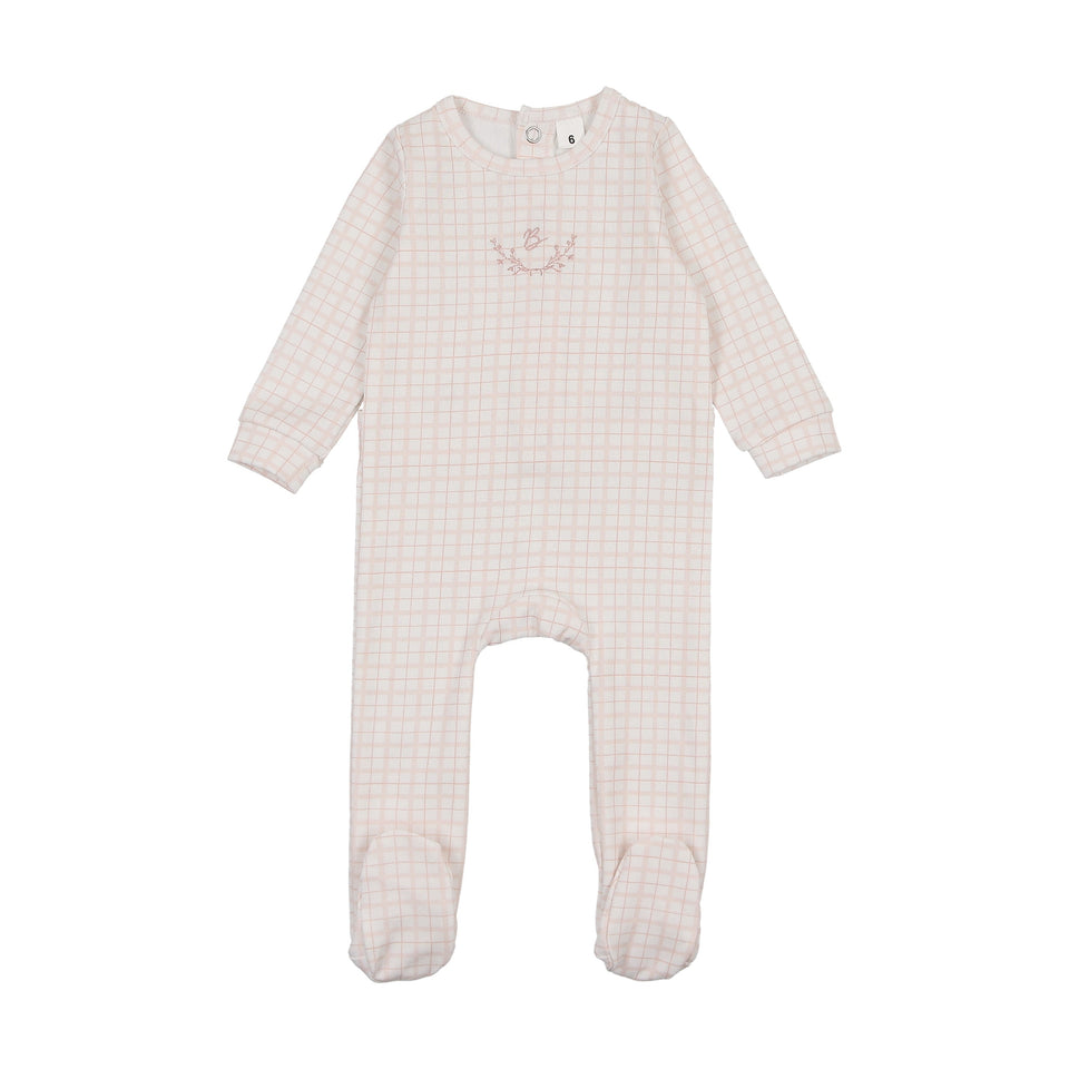 Bonjoy Dainty Grid Footie - BLSS260016F