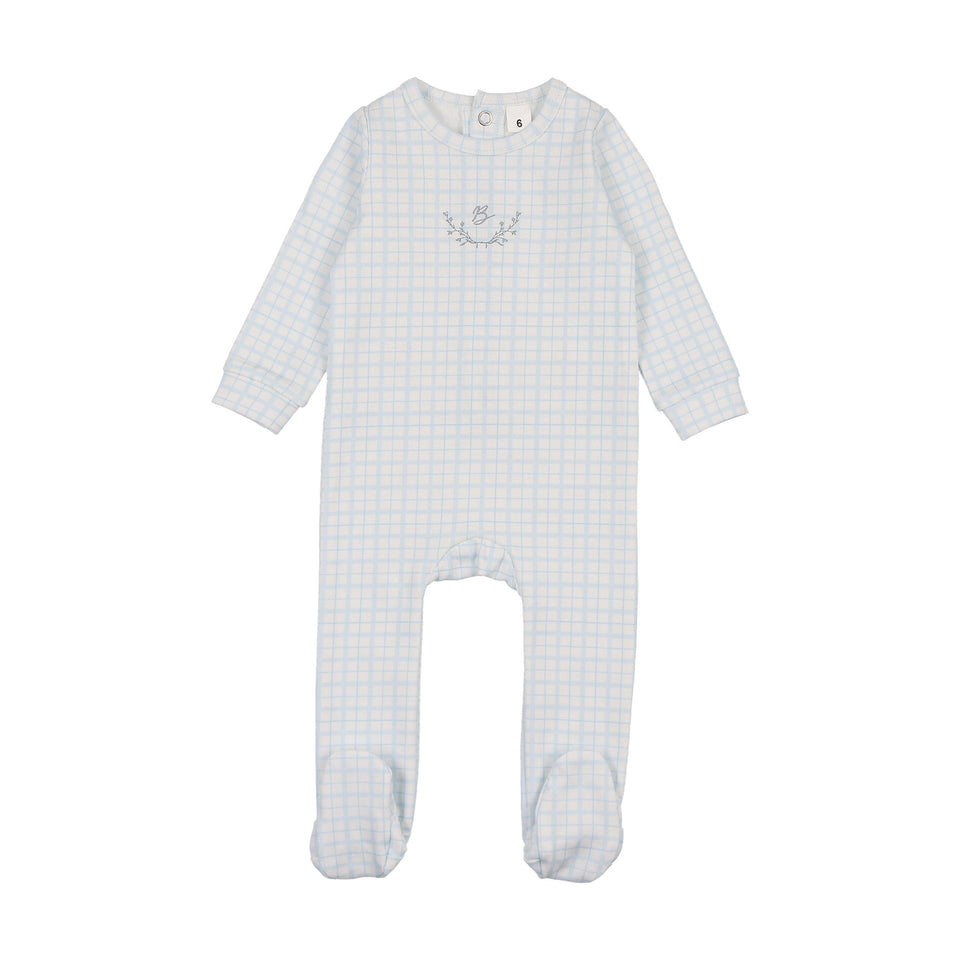 Bonjoy Dainty Grid Footie - BLSS260016F