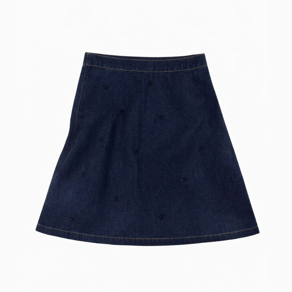 Bonjoy Printed Heart Denim Skirt - TW26010SK