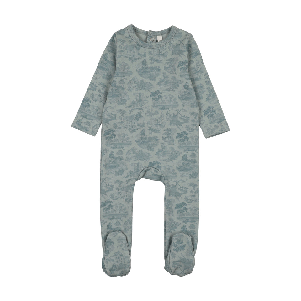Bonjoy Farmhouse (Toile) Footie - WP260040F