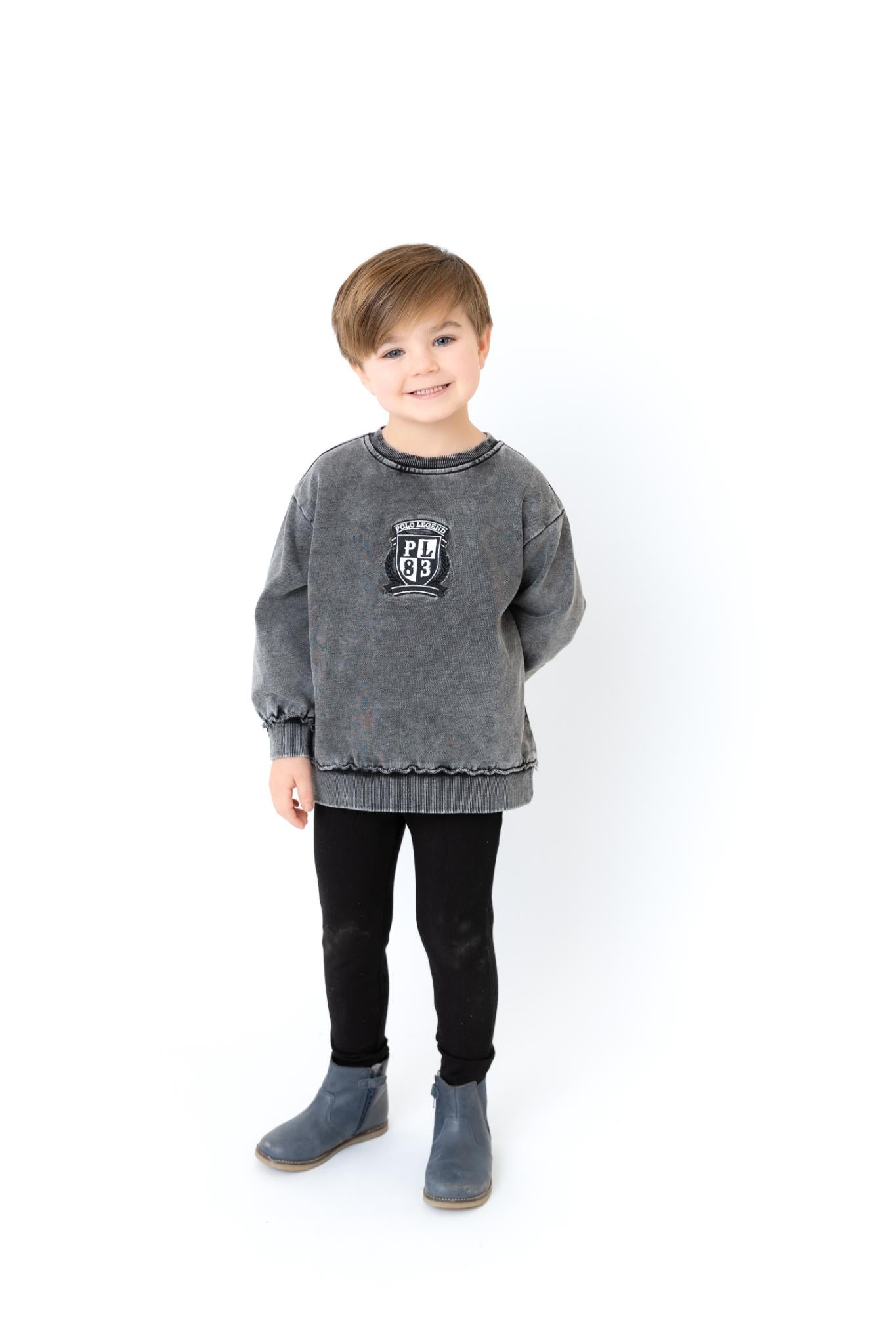 Bonjoy Black Wash Sweatshirt - SW26010BSW