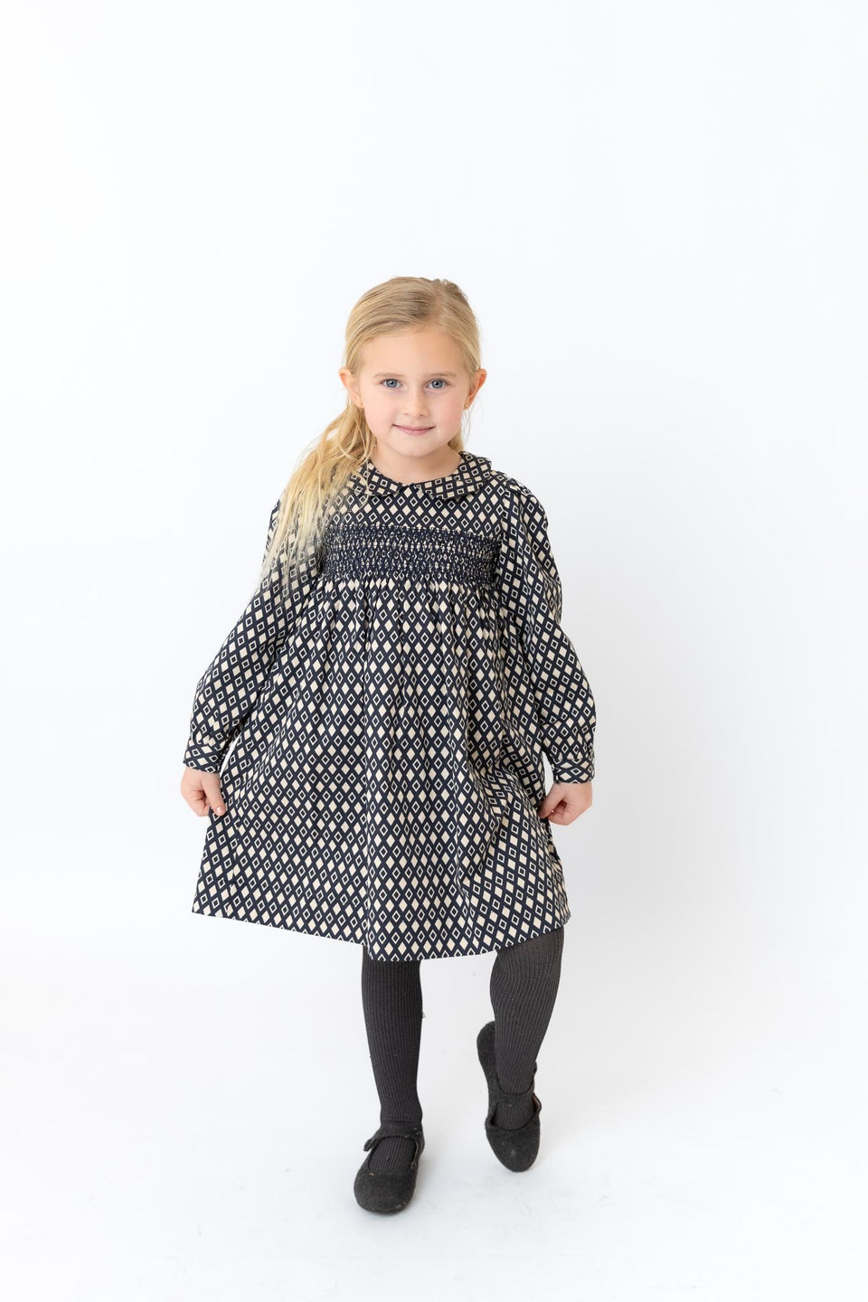 Bonjoy Diamond Print Dress - SW26003D