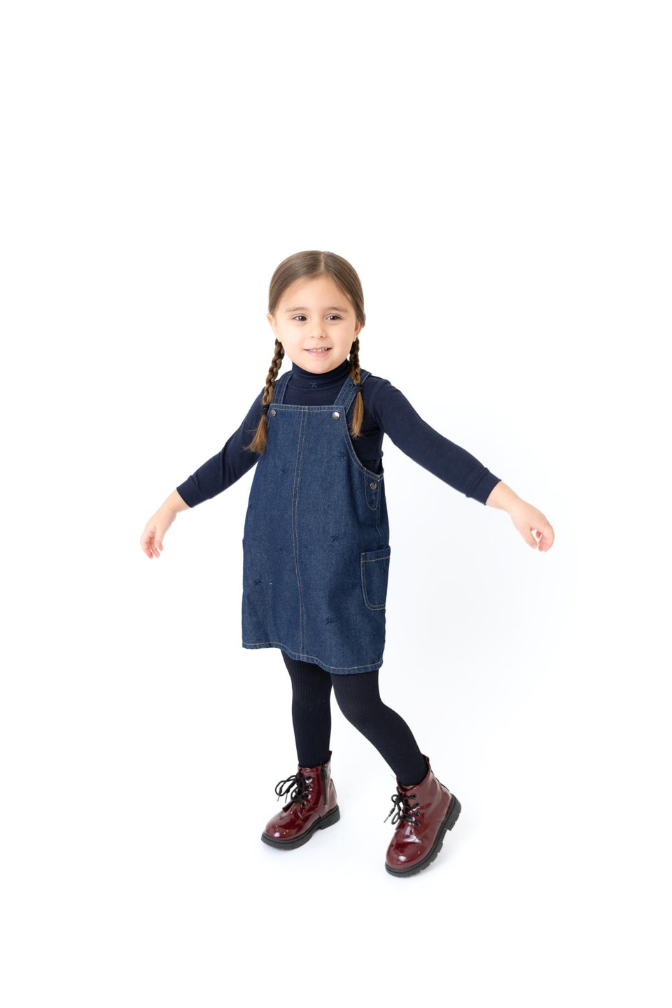Bonjoy Printed Heart Denim Jumper - TW26010J